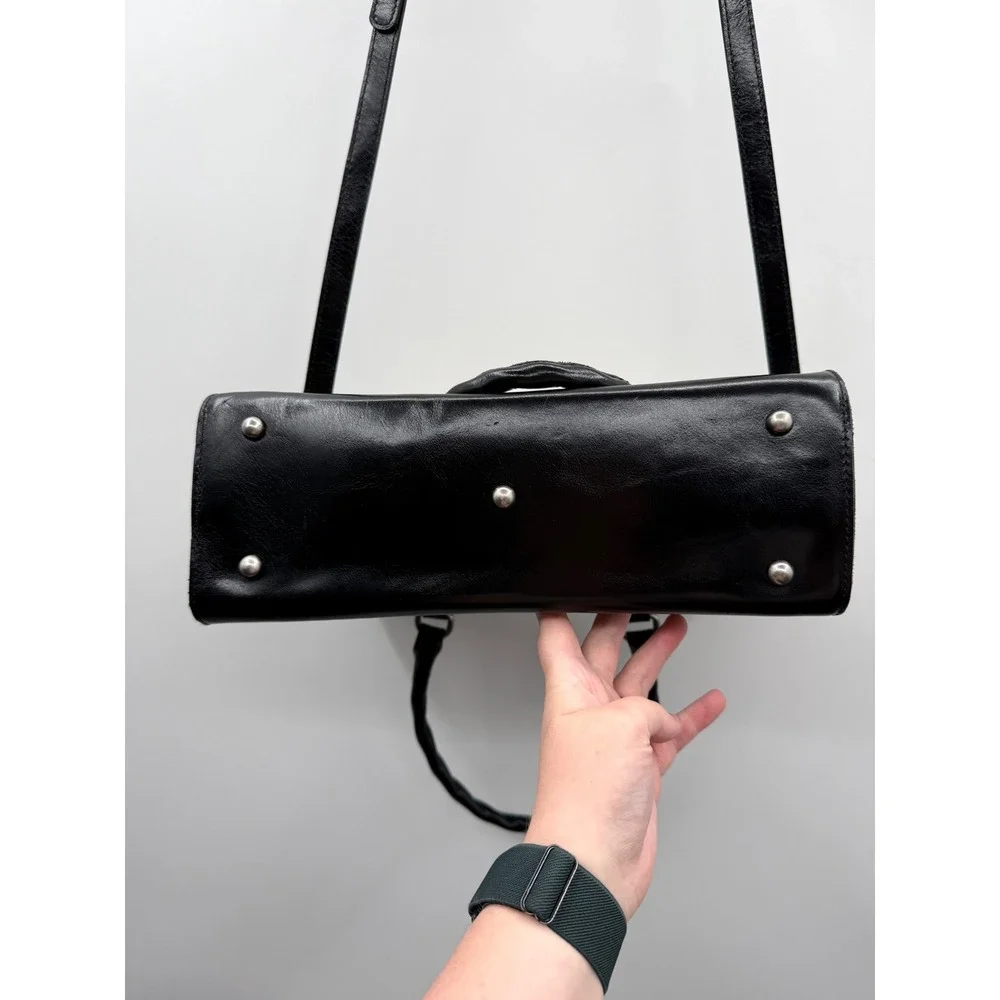 Patricia Nash Josselin Satchel Bag Floral Newsprint Convertible Crossbody Purse‎